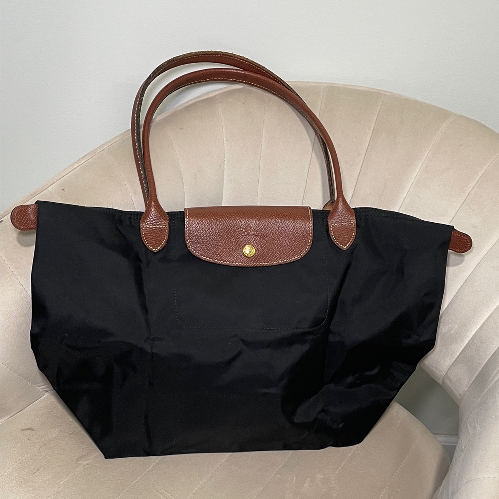 Large Black Longchamp Tote Bag